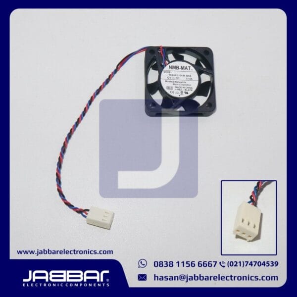 1604KL-04W-B59 12VDC 0.10A NMB-MAT7 FAN (3 CABLE - 4x4x1 cm)