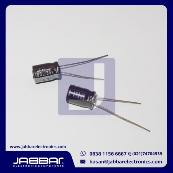 100uF 35V DIP2 (1.2 cm X 0.8 cm)