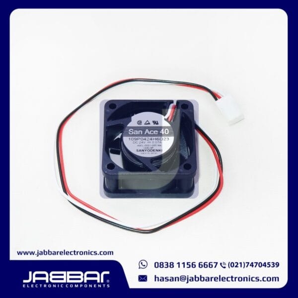 109P0424H6D23 DC24V 0.07A San Ace 40 FAN (3 CABLE - 4x4x2 cm)