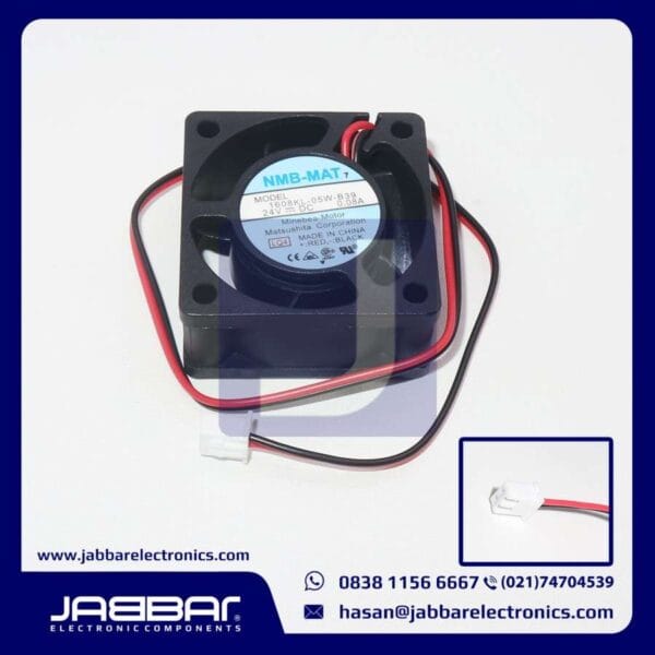 1608KL-05W-B39 24VDC 0.08A NMB-MAT7 FAN (2 CABLE - 4x4x1.5 cm)