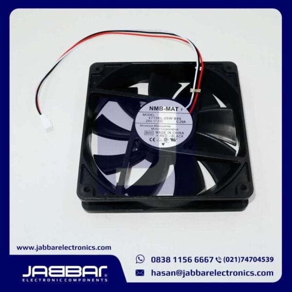 4710KL-05W-B49 24VDC 0.29A NMB-MAT7 FAN (3 CABLE - 12x12x2.5cm)