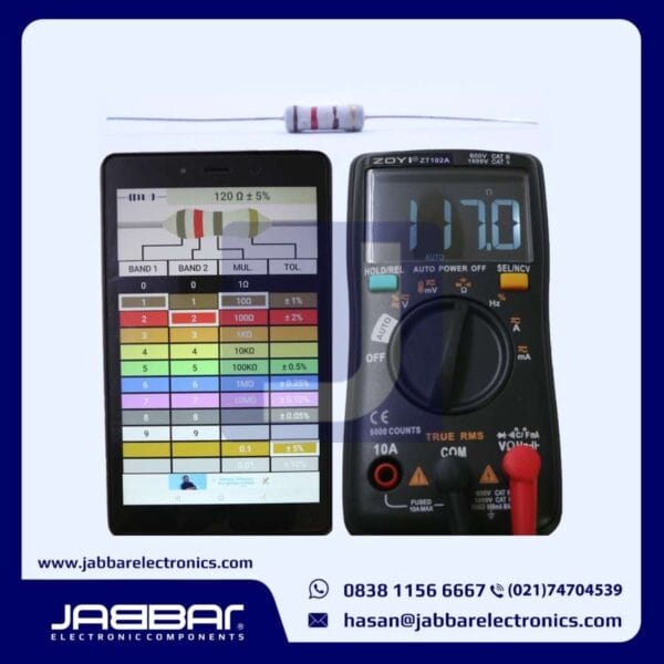 RESISTOR 120 OHM 1W 5% DIP - ABU-ABU