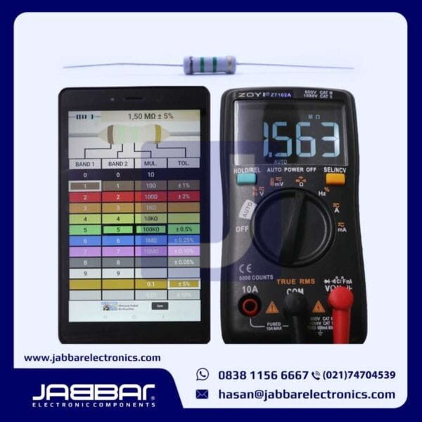 RESISTOR 1M5 OHM 1W 5% DIP - ABU-ABU