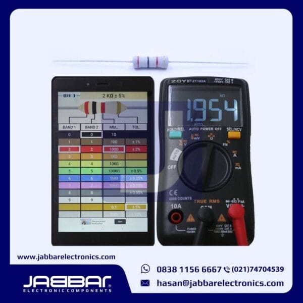 RESISTOR 2K OHM 1W 5% DIP - ABU-ABU