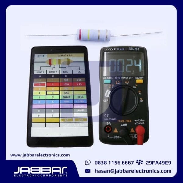 RESISTOR 2R4 OHM 2W 5% DIP (2,40 OHM) - ABU-ABU