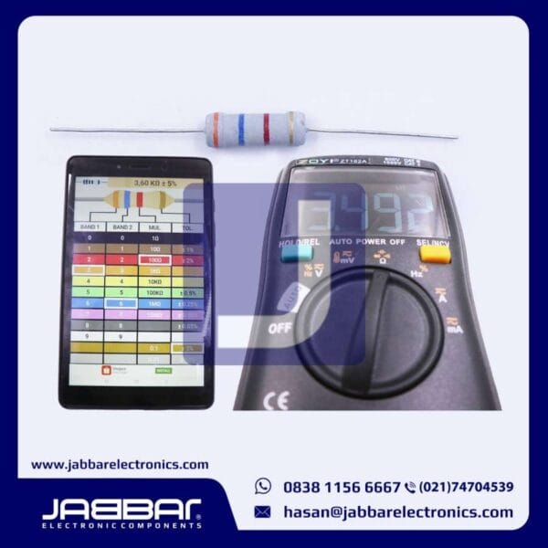 RESISTOR 3K6 OHM 2W 5% DIP (3,60K OHM) - ABU-ABU