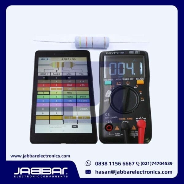 RESISTOR 4E3 OHM 5W 5% DIP (4,30 OHM) - ABU-ABU