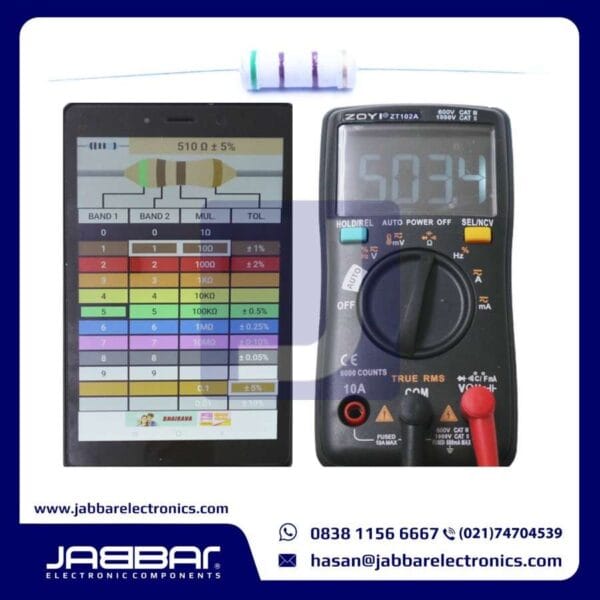 RESISTOR 510 OHM 3W 5% DIP - ABU-ABU