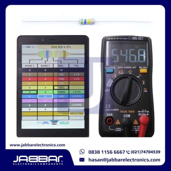 RESISTOR 560K OHM 1/4W (Seperempat) 5% DIP - COKLAT