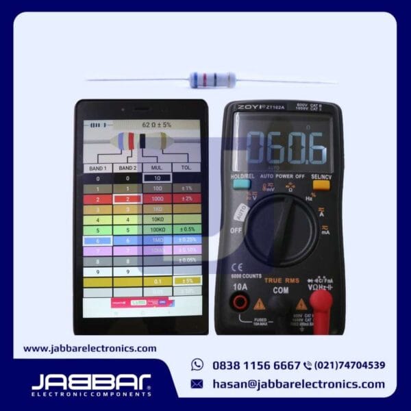 RESISTOR 62 OHM 1W 5% DIP - ABU-ABU