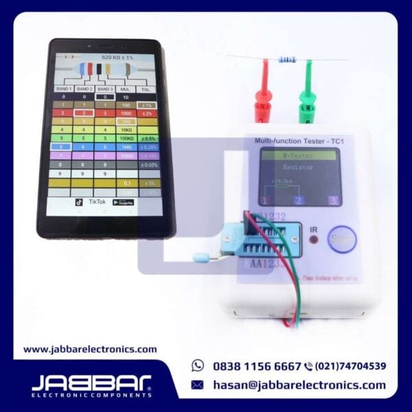 RESISTOR 620K OHM 1/2W (Setengah) 1% DIP - BIRU