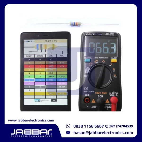 RESISTOR-68K-OHM-1-4W-5-DIP-COKLAT-10PCS