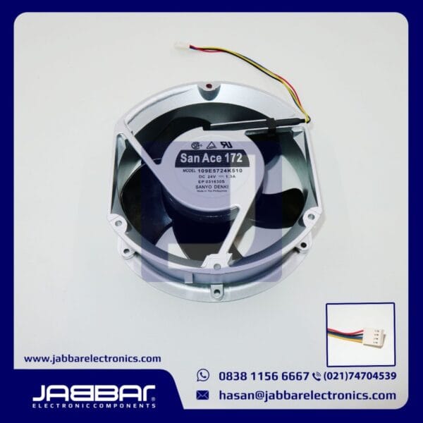 109E5724K510 DC24V 1.3A San Ace 172 FAN (4 CABLE - 15x17.2x5.1cm)