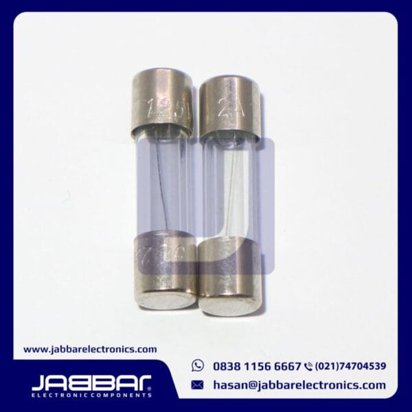 2A 125V FUSE GLASS 5x20mm