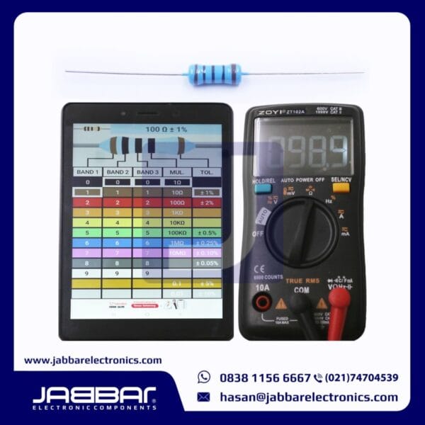 RESISTOR 100 OHM 1W 1% DIP - BIRU