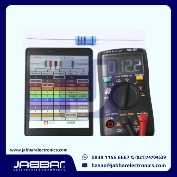 RESISTOR 12 OHM 1W 1% DIP - BIRU