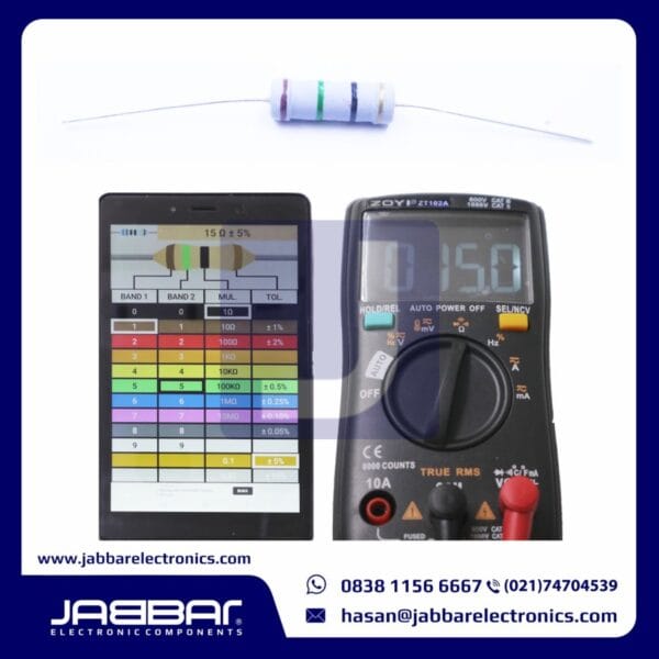 RESISTOR 15 OHM 3W 5% DIP - ABU-ABU