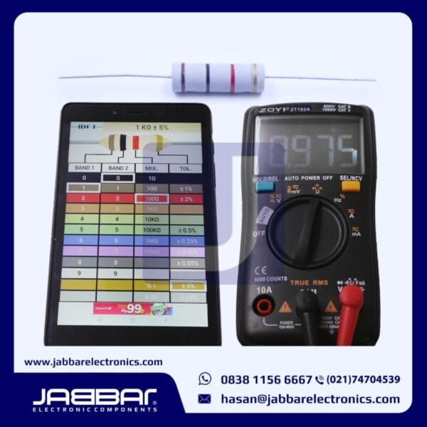 RESISTOR 1K OHM 5W 5% DIP - ABU-ABU