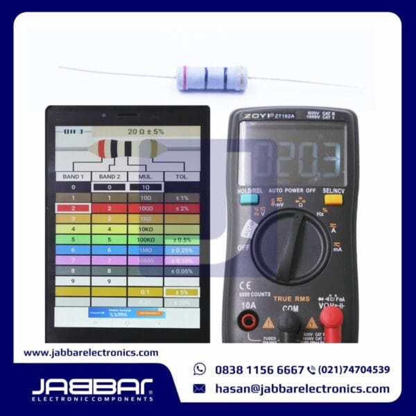 RESISTOR 20 OHM 3W 5% DIP - ABU-ABU