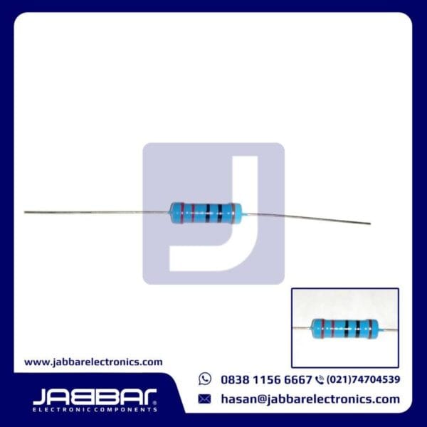 RESISTOR 220 OHM 2W 1% DIP - BIRU