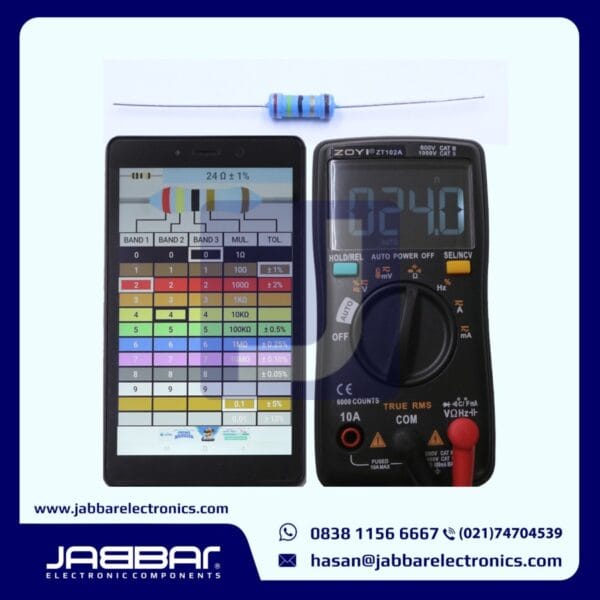 RESISTOR 24 OHM 1W 1% DIP - BIRU
