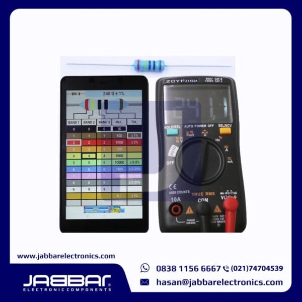 RESISTOR 240 OHM 1W 1% DIP - BIRU