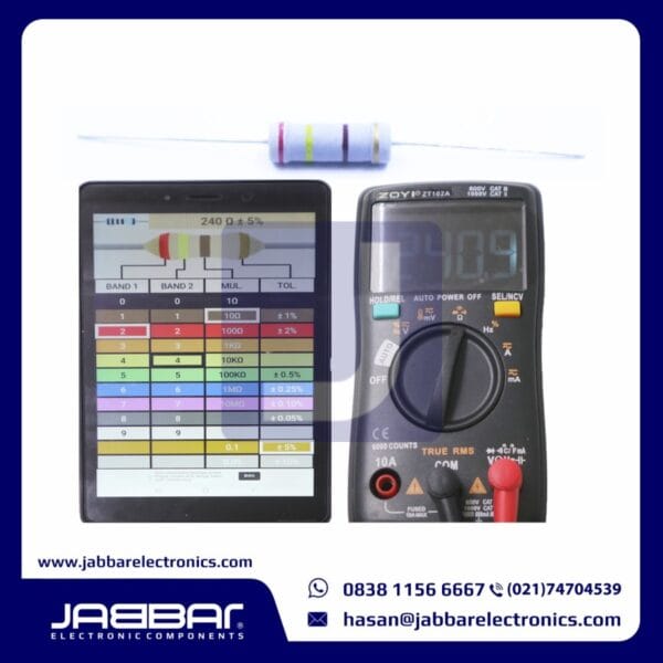 RESISTOR 240 OHM 3W 5% DIP - ABU-ABU