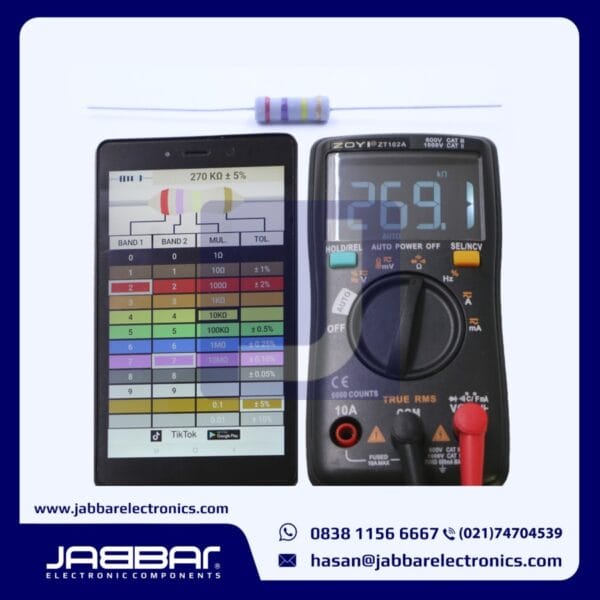 RESISTOR 270K OHM 1W 5% DIP - ABU-ABU