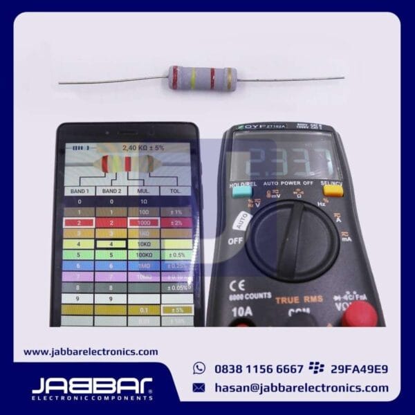 RESISTOR 2K4 OHM 2W 5% DIP (2,40K OHM) - ABU-ABU