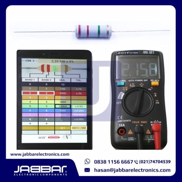 RESISTOR 2M2 OHM 3W 5% DIP (2,20M OHM) - ABU-ABU