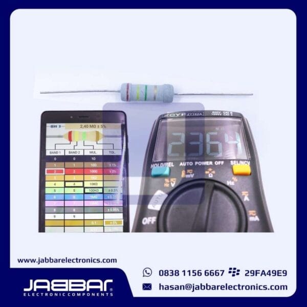 RESISTOR 2M4 OHM 2W 5% DIP (2,40M OHM) - ABU-ABU