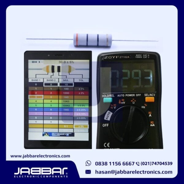 RESISTOR 30 OHM 5W 5% DIP - ABU-ABU