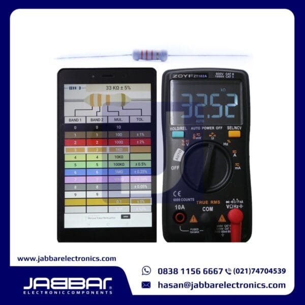 RESISTOR 33K OHM 1W 5% DIP - ABU-ABU