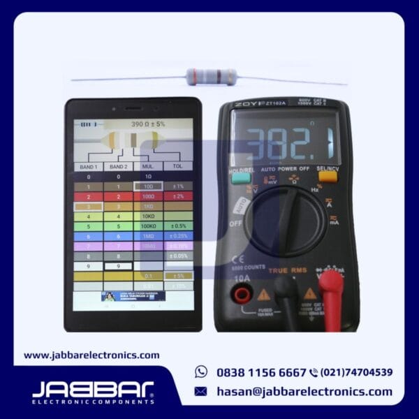 RESISTOR 390 OHM 1W 5% DIP - ABU-ABU