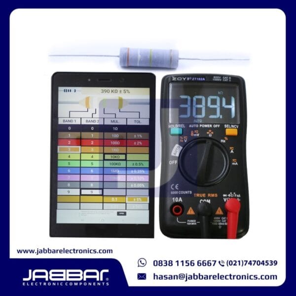 RESISTOR 390K OHM 5W 5% DIP - ABU-ABU