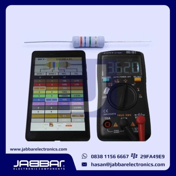 RESISTOR 3M6 OHM 2W 5% DIP (3,60M OHM) - ABU-ABU