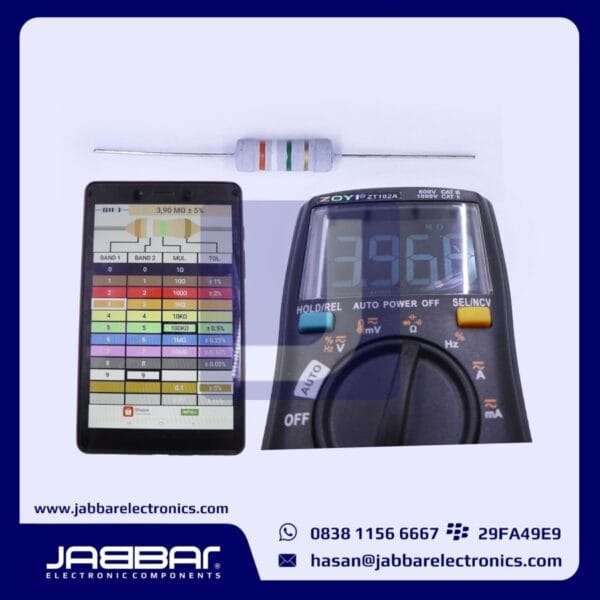 RESISTOR 3M9 OHM 2W 5% DIP (3,90M OHM) - ABU-ABU