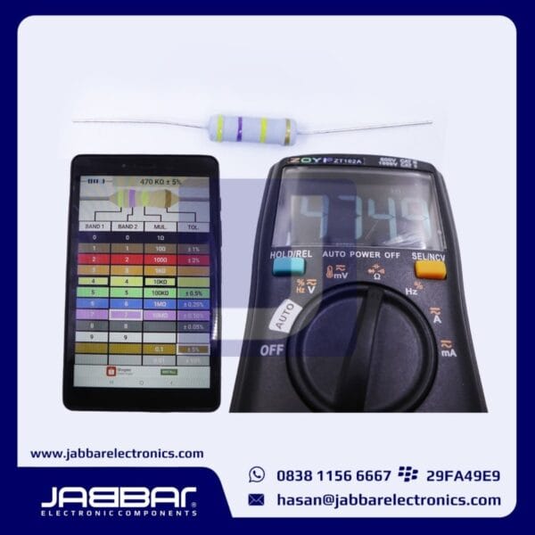 RESISTOR 470K OHM 2W 5% DIP - ABU-ABU