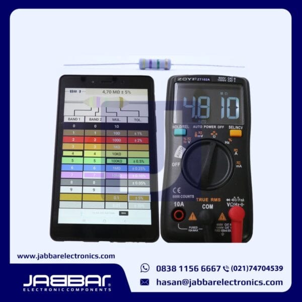 RESISTOR 4M7 OHM 1W 5% DIP (4,70M OHM) - ABU-ABU