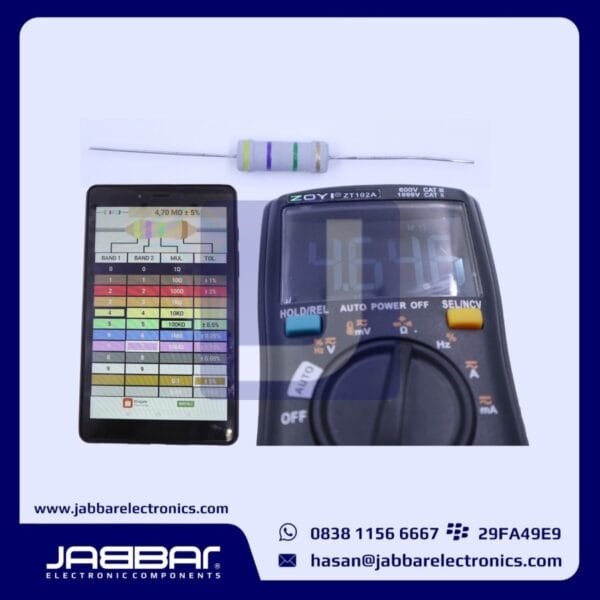 RESISTOR 4M7 OHM 2W 5% DIP (4,70M OHM) - ABU-ABU