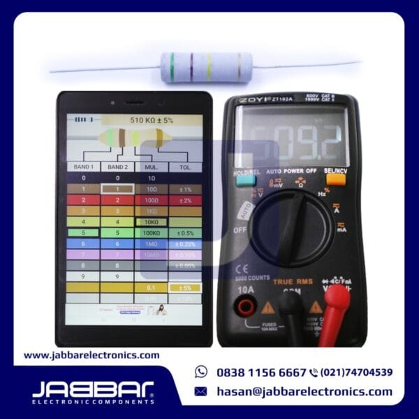 RESISTOR 510K OHM 5W 5% DIP - ABU-ABU