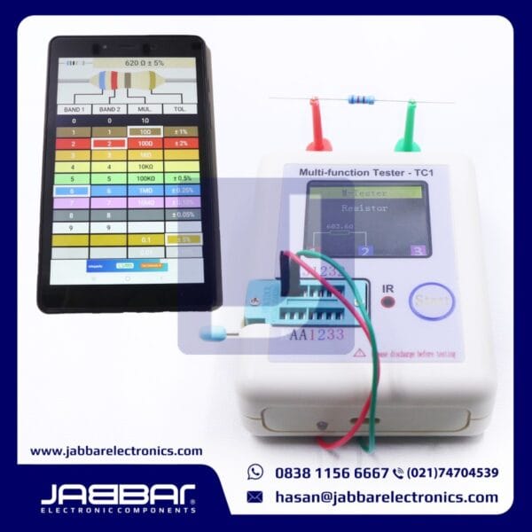 RESISTOR 620 OHM 1/2W (Setengah) 5% DIP - BIRU