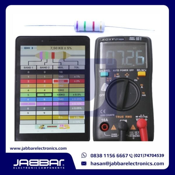 RESISTOR 7K5 OHM 3W 5% DIP (7,50K OHM) - ABU-ABU