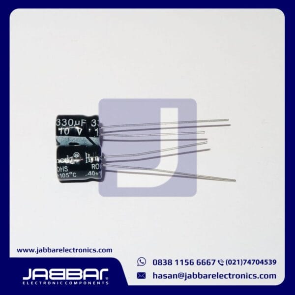 330uF 10V DIP2 (L= 0.7 cm W= 0.6 cm)