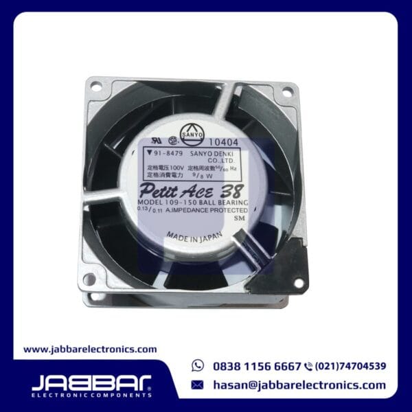 91-8479 100V 9/8W 0.13/0.11A SANYO PETIT ACE 38 BEARING (8x8x3.8cm)