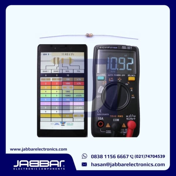 RESISTOR 11K OHM 1/6W (Seperenam) 5% DIP- COKLAT