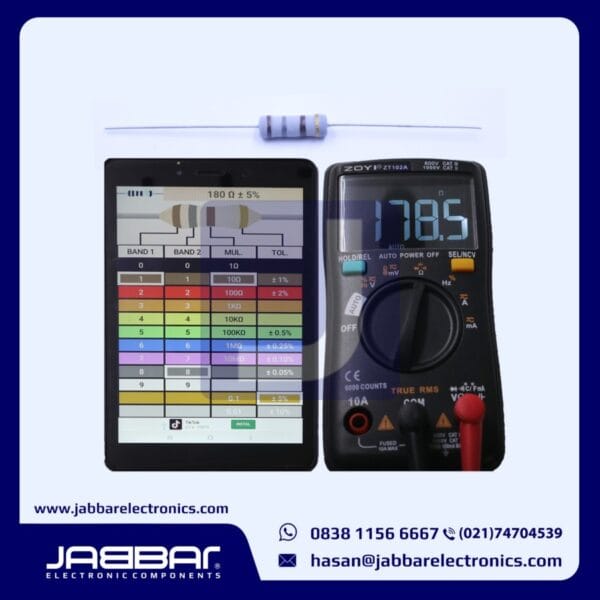 RESISTOR 180 OHM 1W 5% DIP - ABU-ABU