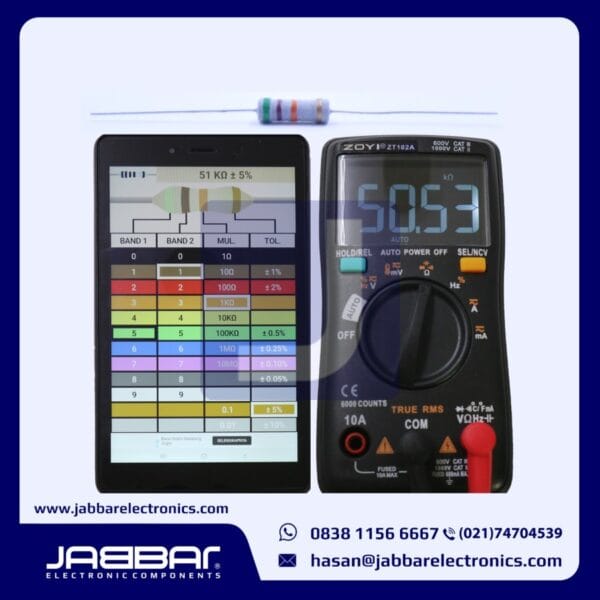 RESISTOR 51K OHM 1W 5% DIP - ABU-ABU
