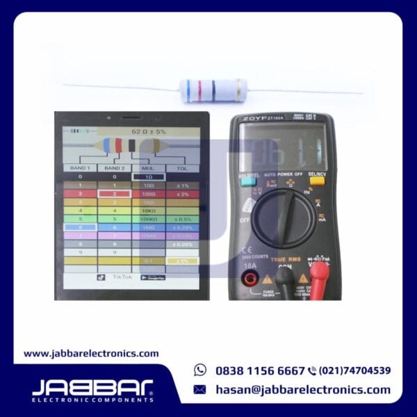 RESISTOR 62 OHM 3W 5% DIP - ABU-ABU