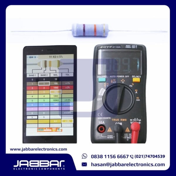 RESISTOR 91K OHM 3W 5% DIP - ABU-ABU